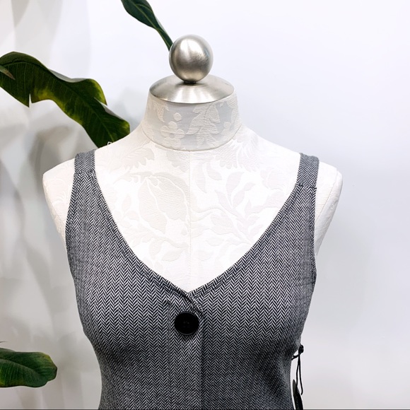 NWT Popular Basics Button Detail Tank Dress - Picture 2 of 6